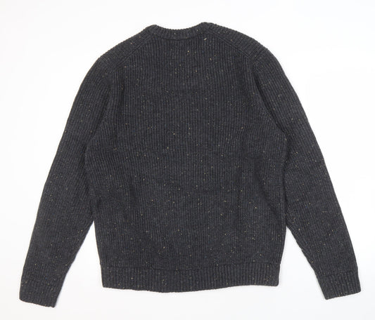 Marks and Spencer Men's Grey Knit Pullover Jumper L