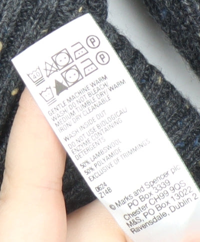 Marks and Spencer Men's Grey Knit Pullover Jumper L