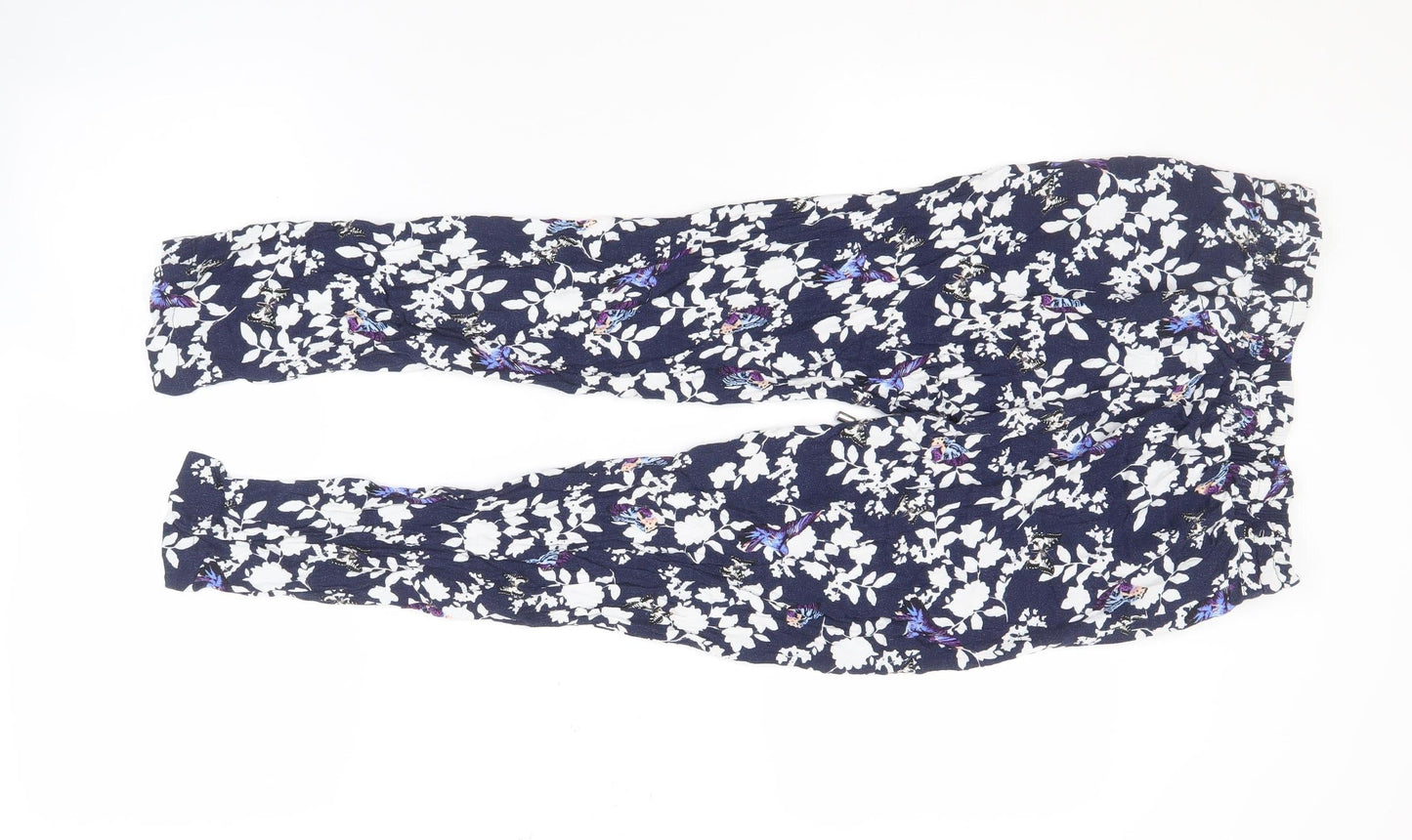 Womens UK Size 8 Oasis Slim Fit Leggings Blue Trousers