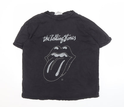 Unisex Adults UK Size S MNG Black Basic T-Shirt