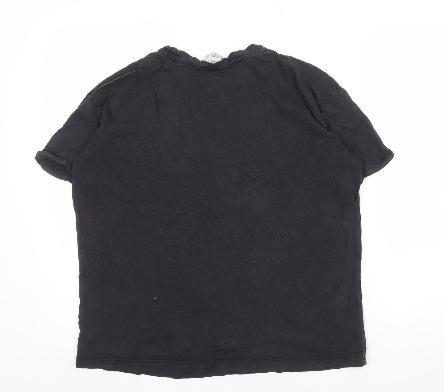 Unisex Adults UK Size S MNG Black Basic T-Shirt