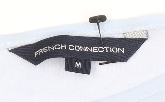 Womens UK Size M French Connection Blue Basic T-Shirt