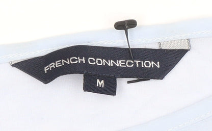 Womens UK Size M French Connection Blue Basic T-Shirt