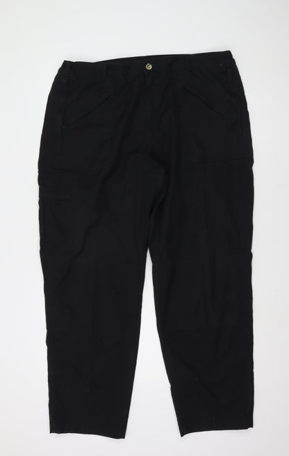Regatta Men's Black Cargo Trousers XL Polyester Cotton