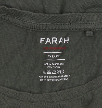 Mens UK Size 2XL Farah Green  T-Shirt