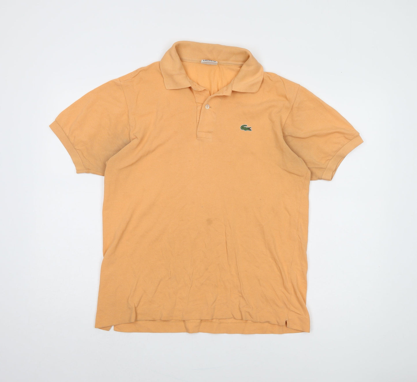 Lacoste Men's Orange Polo Shirt, Size 4, Casual Style