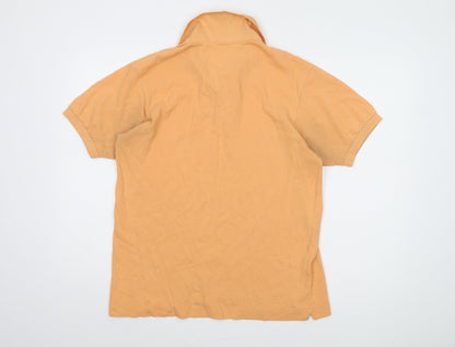 Lacoste Men's Orange Polo Shirt, Size 4, Casual Style