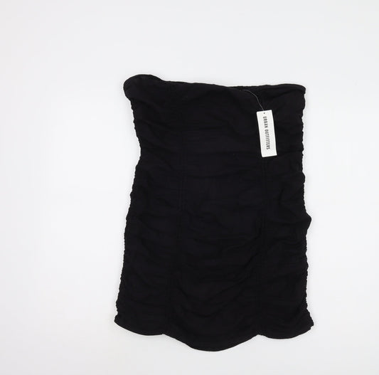 Urban Outfitters Women Black Strapless Dress L