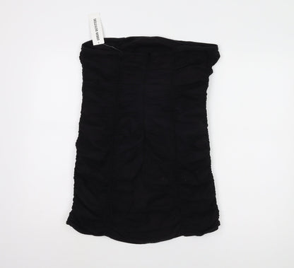 Urban Outfitters Women Black Strapless Dress L
