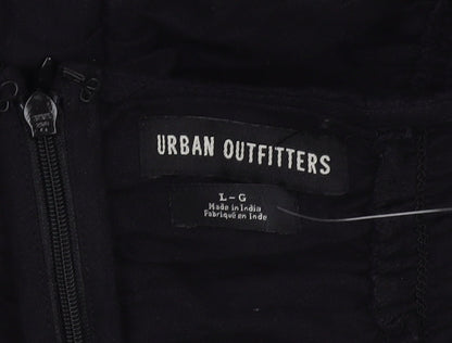 Urban Outfitters Women Black Strapless Dress L