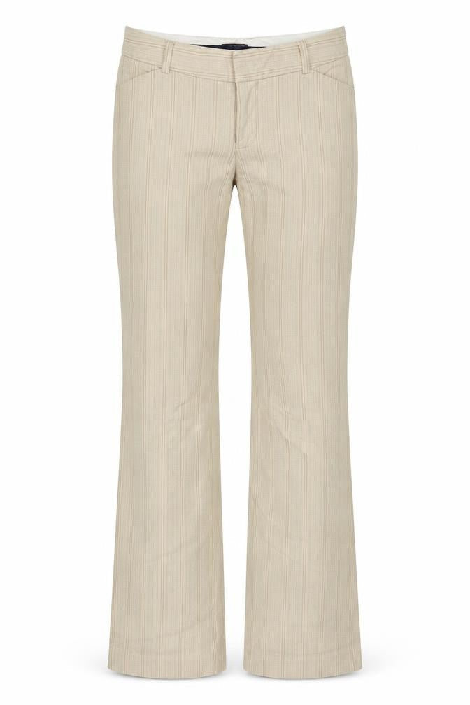 Womens UK Size 2 Gap Modern Fit Flared Beige Trousers