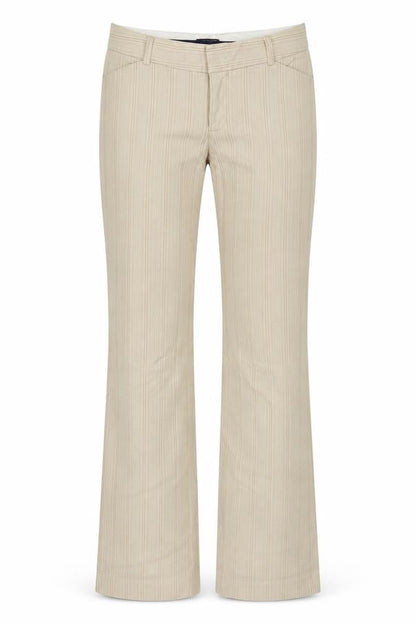 Womens UK Size 2 Gap Modern Fit Flared Beige Trousers
