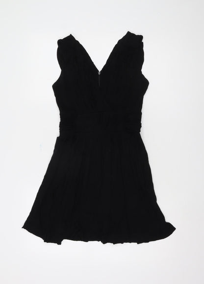 French Connection Women's Black A-Line Short Dress