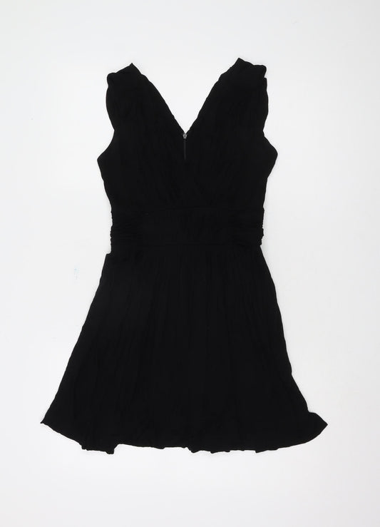 French Connection Women's Black A-Line Short Dress