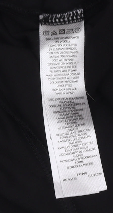 French Connection Women's Black A-Line Short Dress