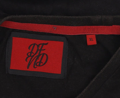 Mens UK Size XL DFND Black  T-Shirt