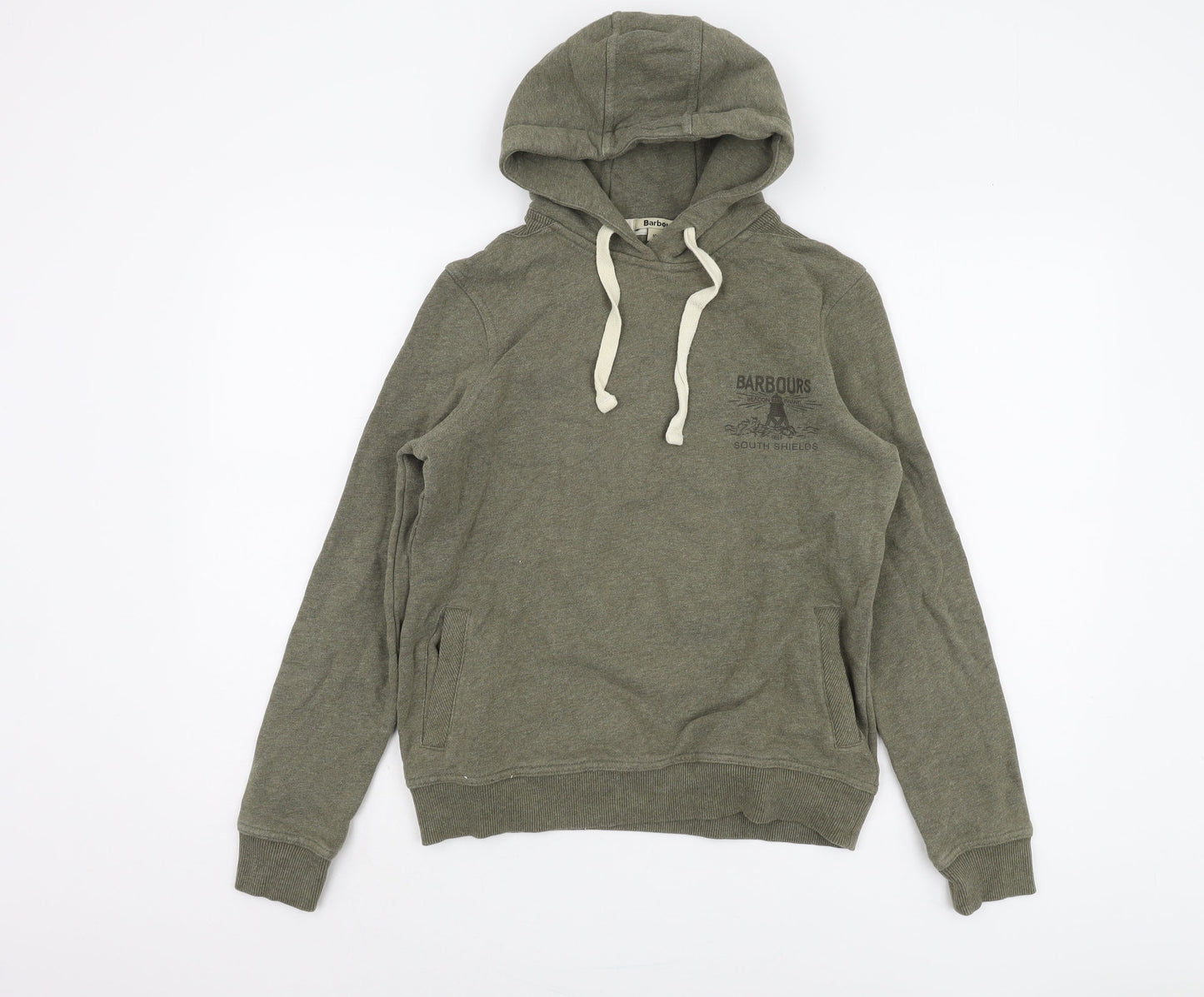Barbour Women's Black Pullover Sweatshirt Green Size 10