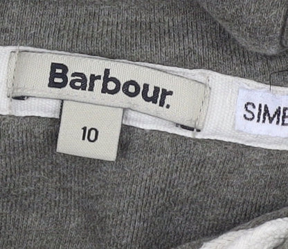 Barbour Women's Black Pullover Sweatshirt Green Size 10