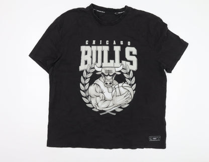 NBA Chicago Bulls Men's Black 2XL Sports T-Shirt