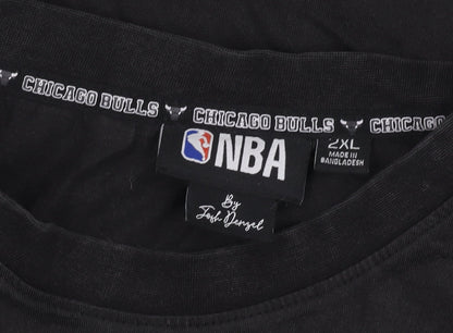 NBA Chicago Bulls Men's Black 2XL Sports T-Shirt