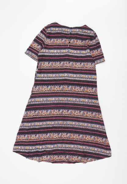 Fat Face Women's Multicoloured Shift Dress Size 8