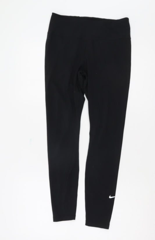 Nike Women's Black Leggings M for Gym and Running