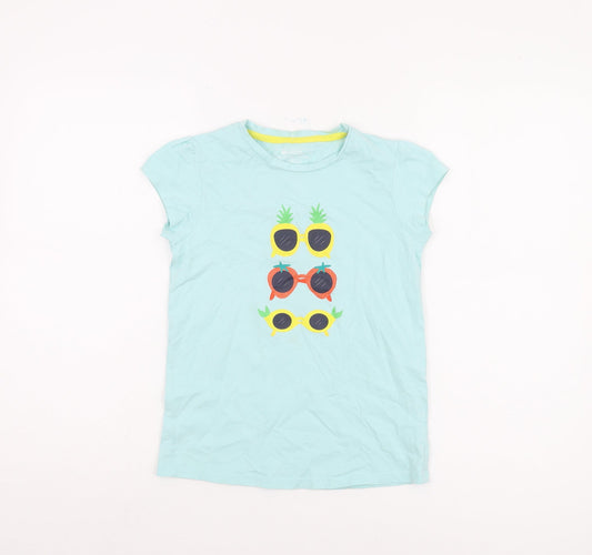 Mountain Warehouse Girls Blue Graphic T-Shirt, 9-10 Years