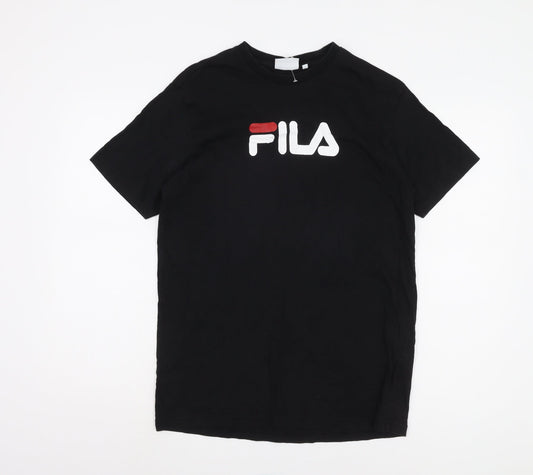 Mens UK Size S FILA Black  T-Shirt