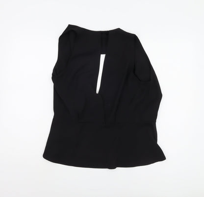 Coast Women's Black Wrap Blouse Size 14