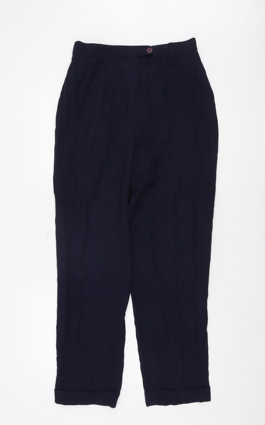 Country Casuals Women's Blue Straight Trousers, Size 14