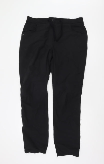 Quechua Men's Black Trousers L Size for Casual Wear