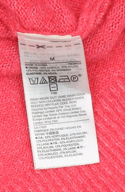 GAP Women's Pink Pullover Jumper, Size M