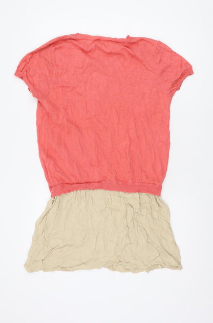 Hush Women's Pink Beige Knit T-Shirt M/L