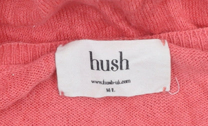 Hush Women's Pink Beige Knit T-Shirt M/L