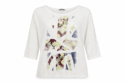 Womens UK Size 16 South White Basic T-Shirt