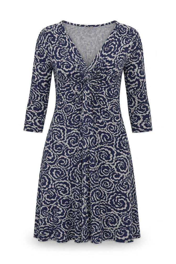 Phase Eight Women's Blue Floral Dress - Size 12