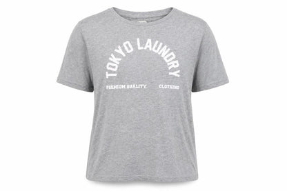 Tokyo Laundry Women's Grey Crew Neck T-Shirt