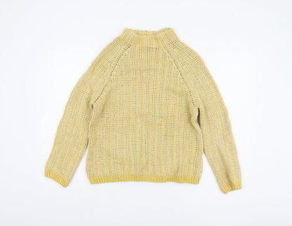 Marc O'Polo Women's Yellow L Open-Knit Jumper