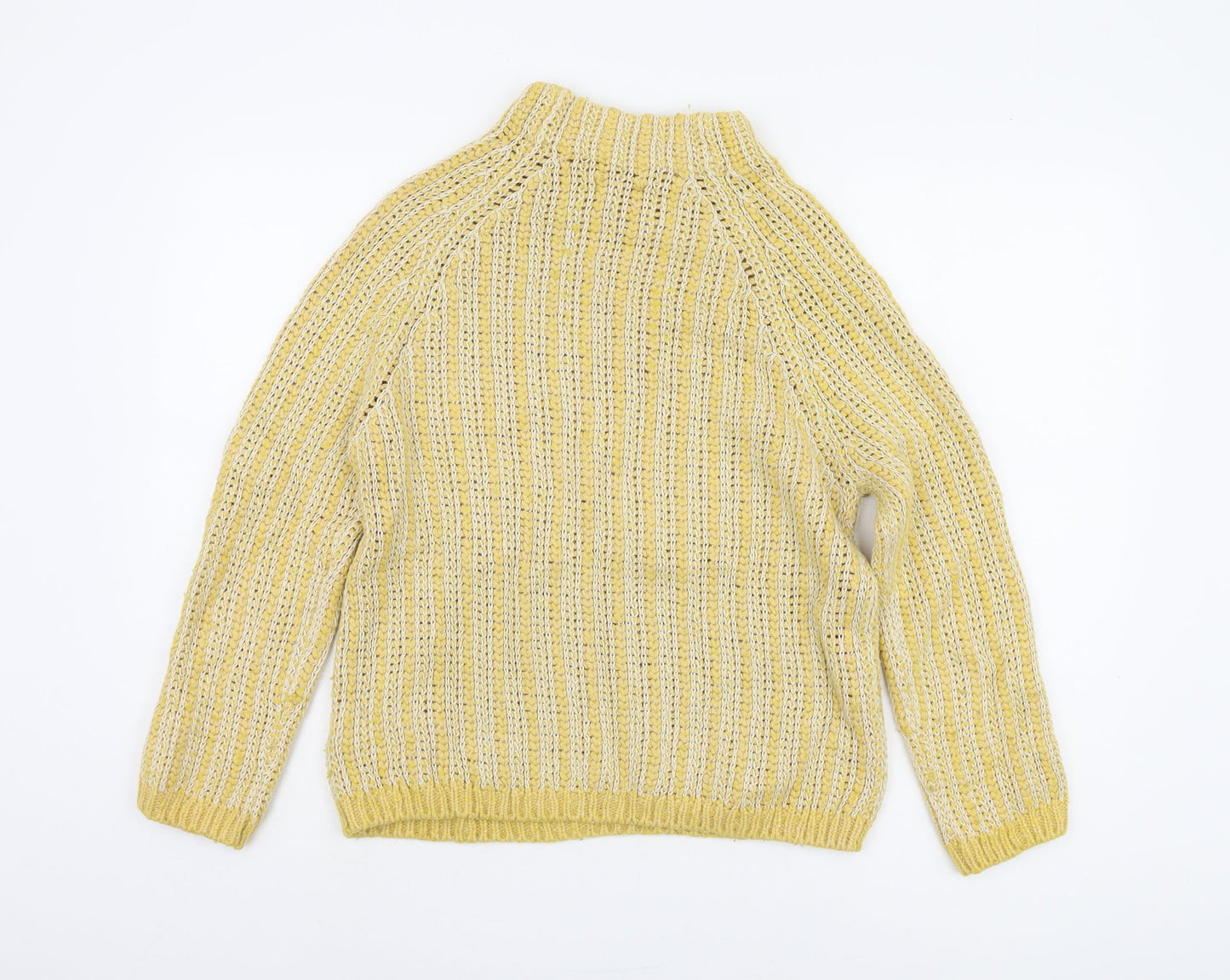 Marc O'Polo Women's Yellow L Open-Knit Jumper
