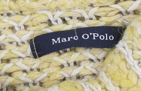 Marc O'Polo Women's Yellow L Open-Knit Jumper