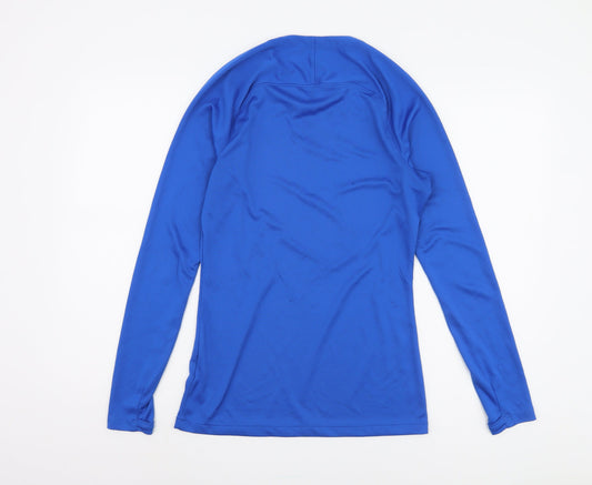 Nike Men's Blue Long Sleeve Pullover Top