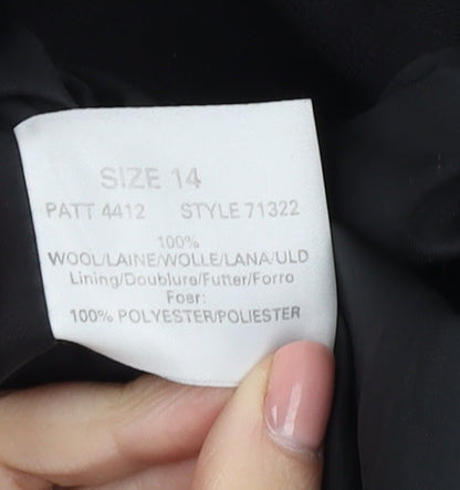 Windsmoor Women's Black Wool Blazer Size 14