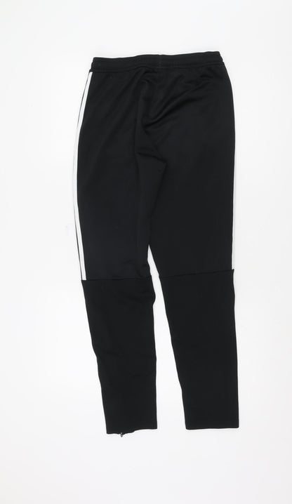 Adidas Boys Black Jogger Trousers, Size M, Sportswear