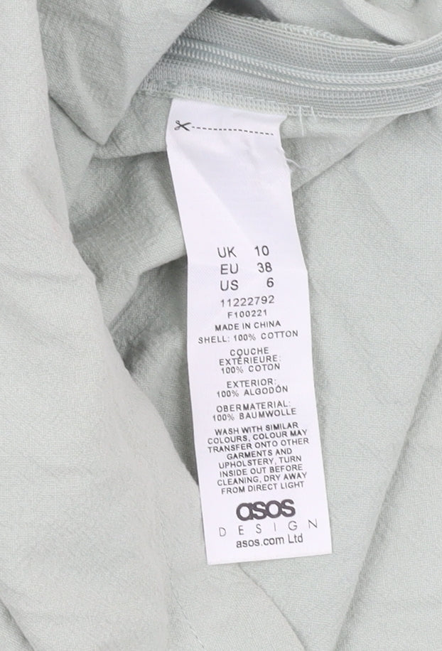 ASOS Design Women Sage Green Chino Shorts Size 10