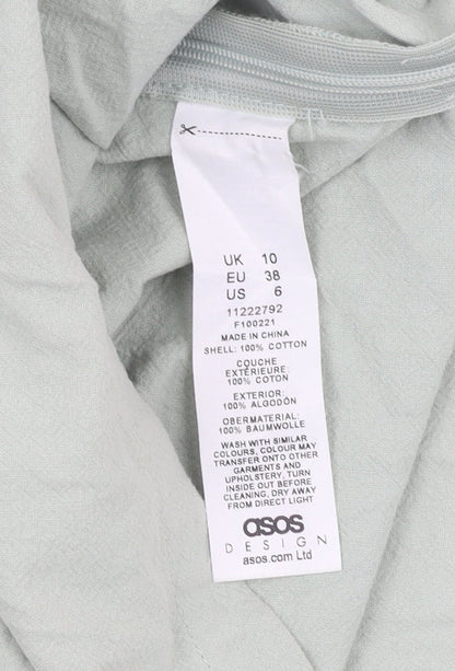 ASOS Design Women Sage Green Chino Shorts Size 10