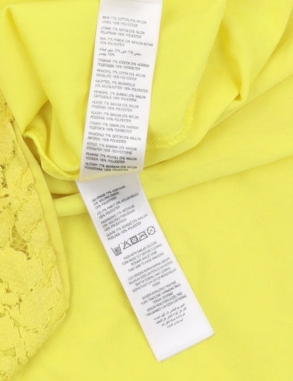 Floozie Women's Yellow A-Line Lace Dress, Size 12