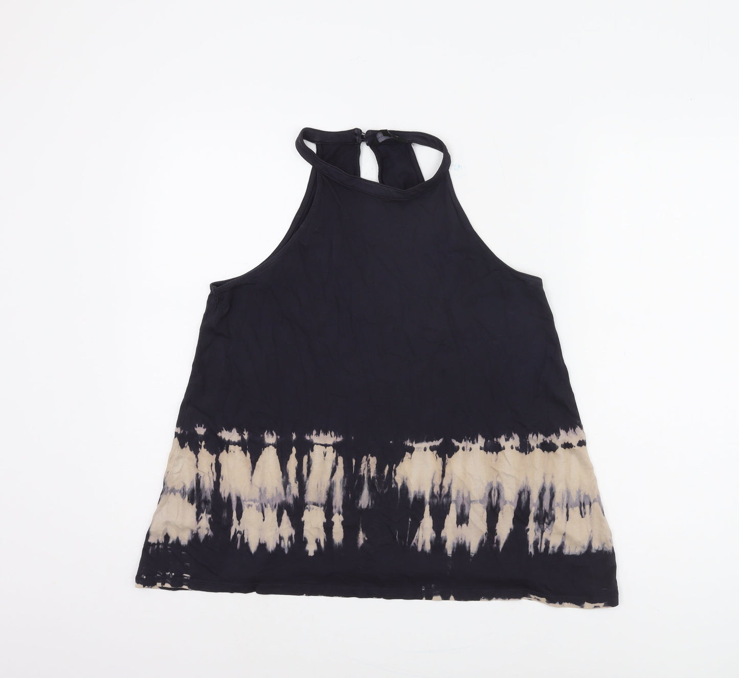 New Look Women's Black Cotton Tank Top, Size 8