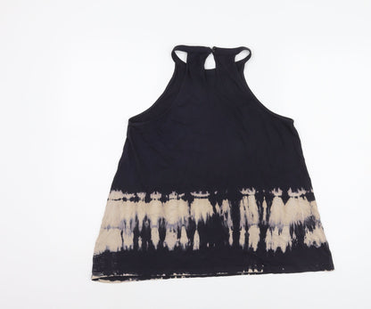 New Look Women's Black Cotton Tank Top, Size 8