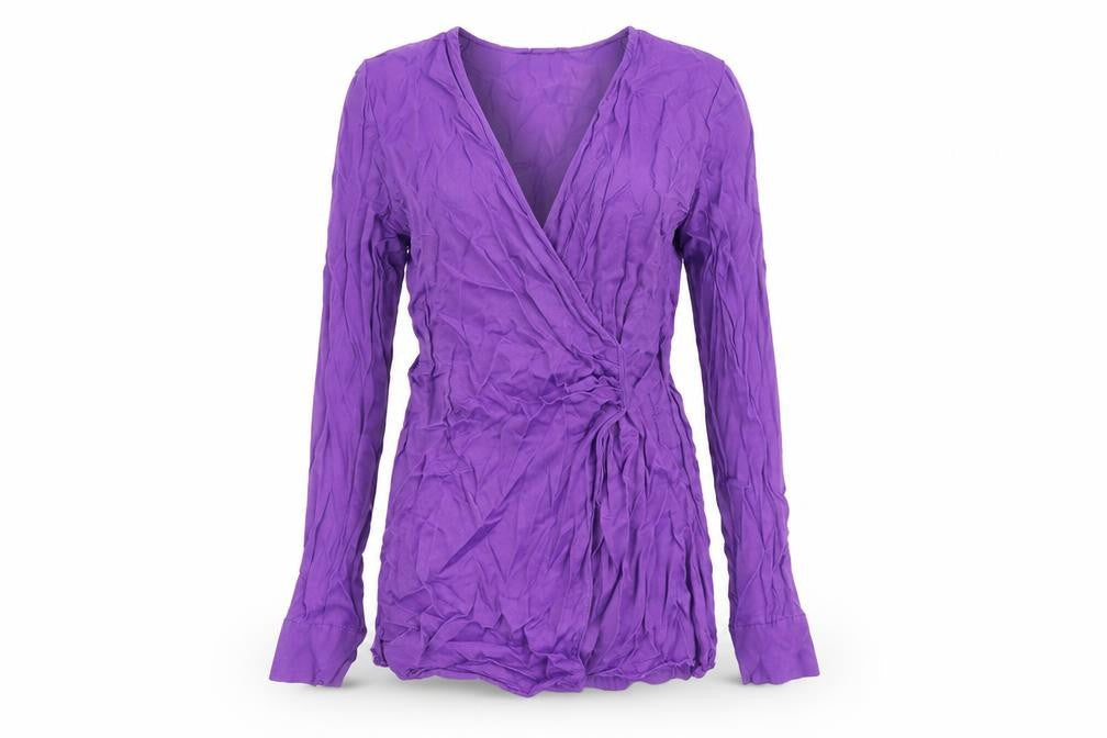 Womens UK Size 2 Bershka Purple Wrap