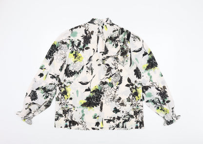 Next Women's Multicoloured Floral Blouse, Size 14, Casual Style